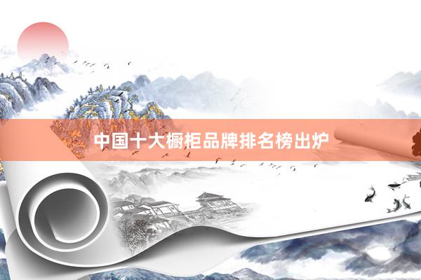 中国十大橱柜品牌排名榜出炉